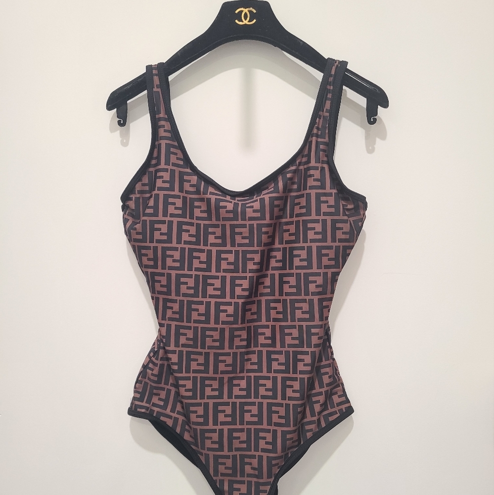 Fendi logo swimsuit
